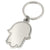 Branded Promotional HAND METAL KEYRING in Silver Keyring From Concept Incentives.