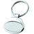 Branded Promotional OVAL METAL KEYRING in Shiny & Satin Silver Keyring From Concept Incentives.