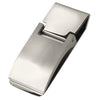 Branded Promotional MATT SILVER METAL MONEY HOLDER CLIP Money Clip From Concept Incentives.