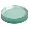 Branded Promotional ROUND PAPERWEIGHT in Green Glass Paperweight From Concept Incentives.