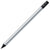 Branded Promotional BLACK WOOD PENCIL in Silver with Black Eraser Pencil From Concept Incentives.