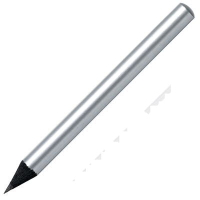 Branded Promotional BLACK WOOD PENCIL in Silver Pencil From Concept Incentives.