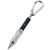 Branded Promotional METAL CARABINER BALL PEN in Blue with Blue Light Pen From Concept Incentives.