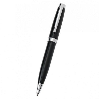 Branded Promotional METAL ROLLERBALL PEN in Black Pen From Concept Incentives.