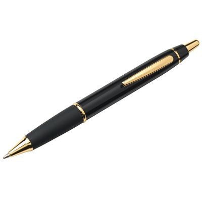 Branded Promotional METAL BALL PEN in Black & Gold Pen From Concept Incentives.