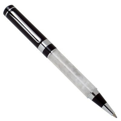 Branded Promotional METAL BALL PEN in White Marble Design Pen From Concept Incentives.