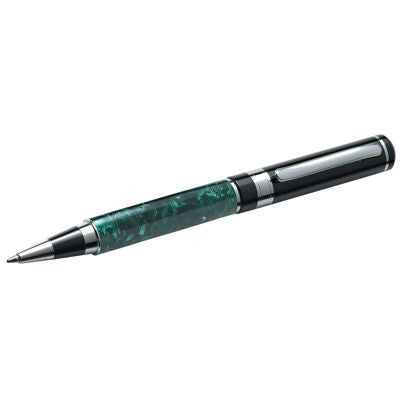 Branded Promotional METAL BALL PEN in Green Marble Finish Pen From Concept Incentives.