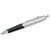 Branded Promotional SILVER METAL BALL PEN with Black Grip Pen From Concept Incentives.