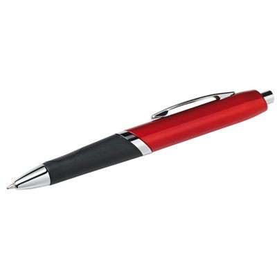 Branded Promotional RED METAL BALL PEN with Black Grip Pen From Concept Incentives.