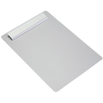 Branded Promotional ALUMINIUM SILVER METAL CLIPBOARD Clipboard From Concept Incentives.