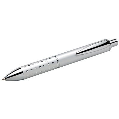 Branded Promotional ALUMINIUM SILVER METAL BALL PEN in Grey Pen From Concept Incentives.