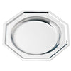 Branded Promotional OCTAGONAL SILVER CHROME METAL COASTER Coaster Set From Concept Incentives.