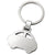 Branded Promotional CAR SILVER METAL KEYRING with Ring Keyring From Concept Incentives.