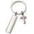 Branded Promotional CROSS CHARM SILVER METAL KEYRING Keyring From Concept Incentives.