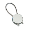 Branded Promotional SHINY SILVER CHROME METAL KEYRING Keyring From Concept Incentives.