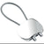 Branded Promotional SHINY SILVER METAL KEYRING with Cable Keyring From Concept Incentives.