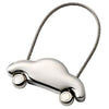 Branded Promotional TOY CAR SILVER CHROME METAL KEYRING Keyring From Concept Incentives.