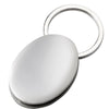 Branded Promotional OVAL CHROME METAL KEYRING in Silver Keyring From Concept Incentives.