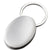 Branded Promotional OVAL CHROME METAL KEYRING in Silver Keyring From Concept Incentives.