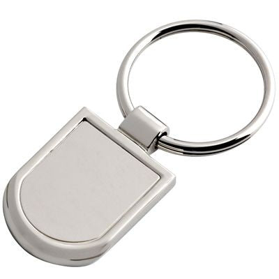 Branded Promotional SILVER METAL KEYRING Keyring From Concept Incentives.