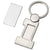 Branded Promotional NUMBER ONE SHINY SILVER METAL KEYRING with Detachable Plate Keyring From Concept Incentives.