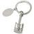 Branded Promotional SILVER METAL PISTON KEYRING Keyring From Concept Incentives.