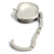 Branded Promotional APPLE HANDBAG HANGER HOOK in Silver Metal Handbag Hanger From Concept Incentives.