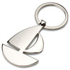 Branded Promotional SAILING BOAT YACHT KEYRING in Silver Metal Keyring From Concept Incentives.