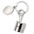 Branded Promotional PISTON & CRANK LARGE SILVER METAL KEYRING Keyring From Concept Incentives.