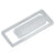 Branded Promotional RECTANGULAR SILVER CHROME METAL BOOKMARK Bookmark From Concept Incentives.