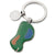 Branded Promotional GOLF COURSE & GOLF BALL METAL KEYRING Keyring From Concept Incentives.