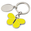 Branded Promotional BUTTERFLY METAL KEYRING in Yellow & Black Keyring From Concept Incentives.