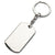 Branded Promotional DOG TAG SILVER CHROME METAL KEYRING Keyring From Concept Incentives.