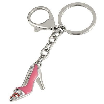 Branded Promotional LITTLE SHOES SILVER METAL KEYRING Keyring From Concept Incentives.