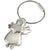 Branded Promotional LITTLE ANGEL SILVER METAL KEYRING Keyring From Concept Incentives.