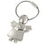 Branded Promotional CRYSTAL ANGEL SILVER METAL KEYRING Keyring From Concept Incentives.