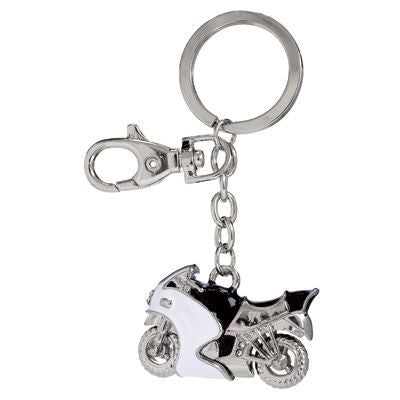 Branded Promotional MOTOR BICYCLE METAL KEYRING with Crystals Keyring From Concept Incentives.