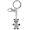 Branded Promotional TEDDY BEAR METAL KEYRING with Crystals Keyring From Concept Incentives.