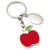 Branded Promotional RED APPLE METAL KEYRING Keyring From Concept Incentives.