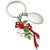 Branded Promotional CHRISTMAS BELLS METAL KEYRING Keyring From Concept Incentives.