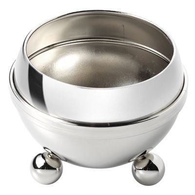 Branded Promotional SILVER METAL DESK MULTI PURPOSE HOLDER Bowl From Concept Incentives.