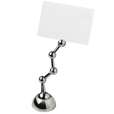 Branded Promotional SILVER METAL DESK MEMO HOLDER Memo Holder From Concept Incentives.