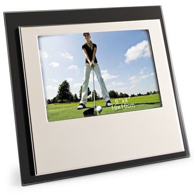 Branded Promotional GLASS & SHINY SILVER METAL PHOTO FRAME Photo Frame From Concept Incentives.