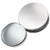 Branded Promotional ROUND MAGNIFIER GLASS in Silver Chrome Metal Magnifier From Concept Incentives.