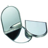 Branded Promotional ARCH SHAPE HANDBAG MIRROR in Silver Chrome Metal Mirror From Concept Incentives.