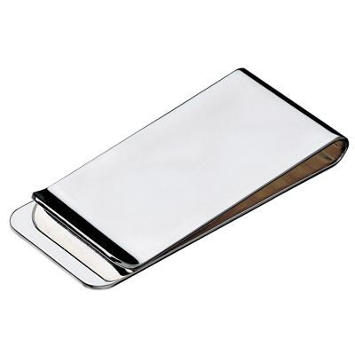 Branded Promotional ELEGANCE ECO SILVER METAL MONEY CLIP Money Clip From Concept Incentives.