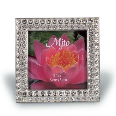 Branded Promotional METAL PHOTO FRAME with Crystals Photo Frame From Concept Incentives.