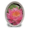 Branded Promotional METAL OVAL PHOTO FRAME with Crystals Photo Frame From Concept Incentives.