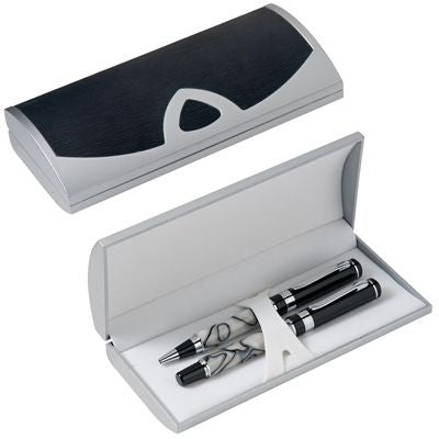 Branded Promotional LARGE PLASTIC PEN PRESENTATION BOX in Black Pen Presentation Box From Concept Incentives.