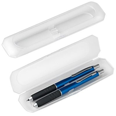 Branded Promotional PLASTIC PEN PRESENTATION BOX FOR 2 PEN Pen Presentation Box From Concept Incentives.